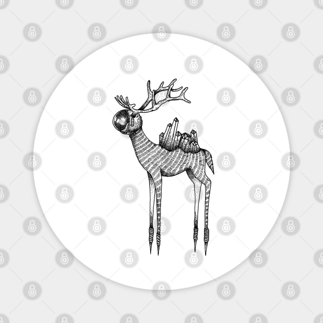 Astro Deer Magnet by kiryadi